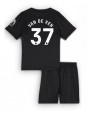 Tottenham Hotspur Micky van de Ven #37 Replika Borta Kläder Barn 2025-26 Kortärmad (+ byxor)